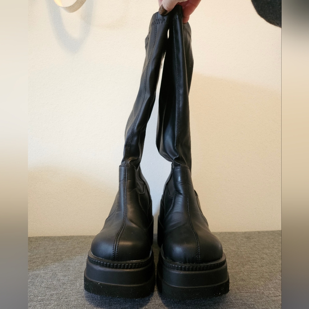 Black Knee-High Boots